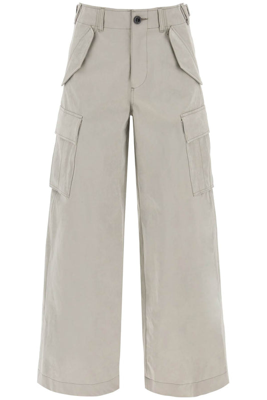 Sacai Sacai peach skin technical cargo pants