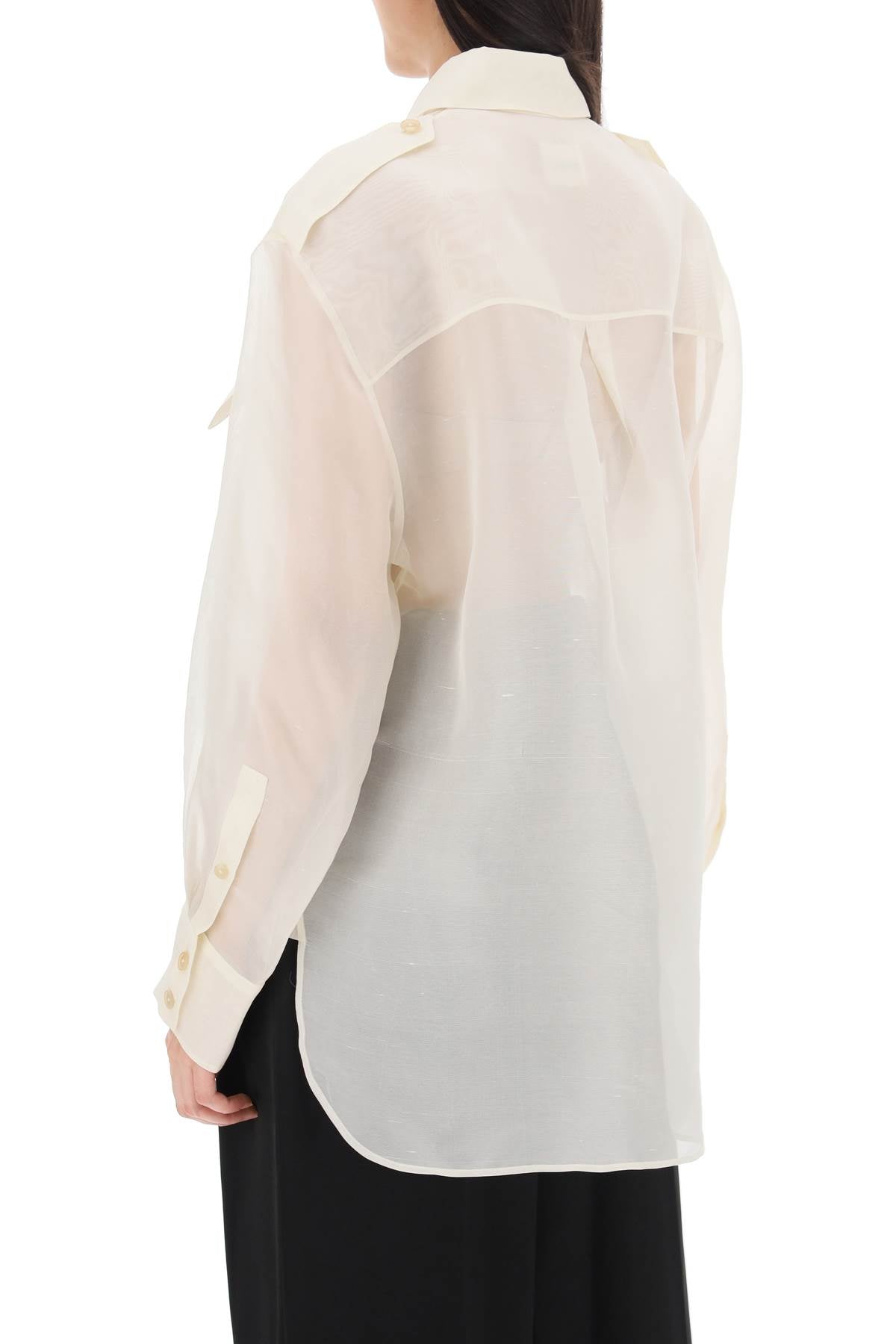 Khaite Khaite missa oversized organza shirt