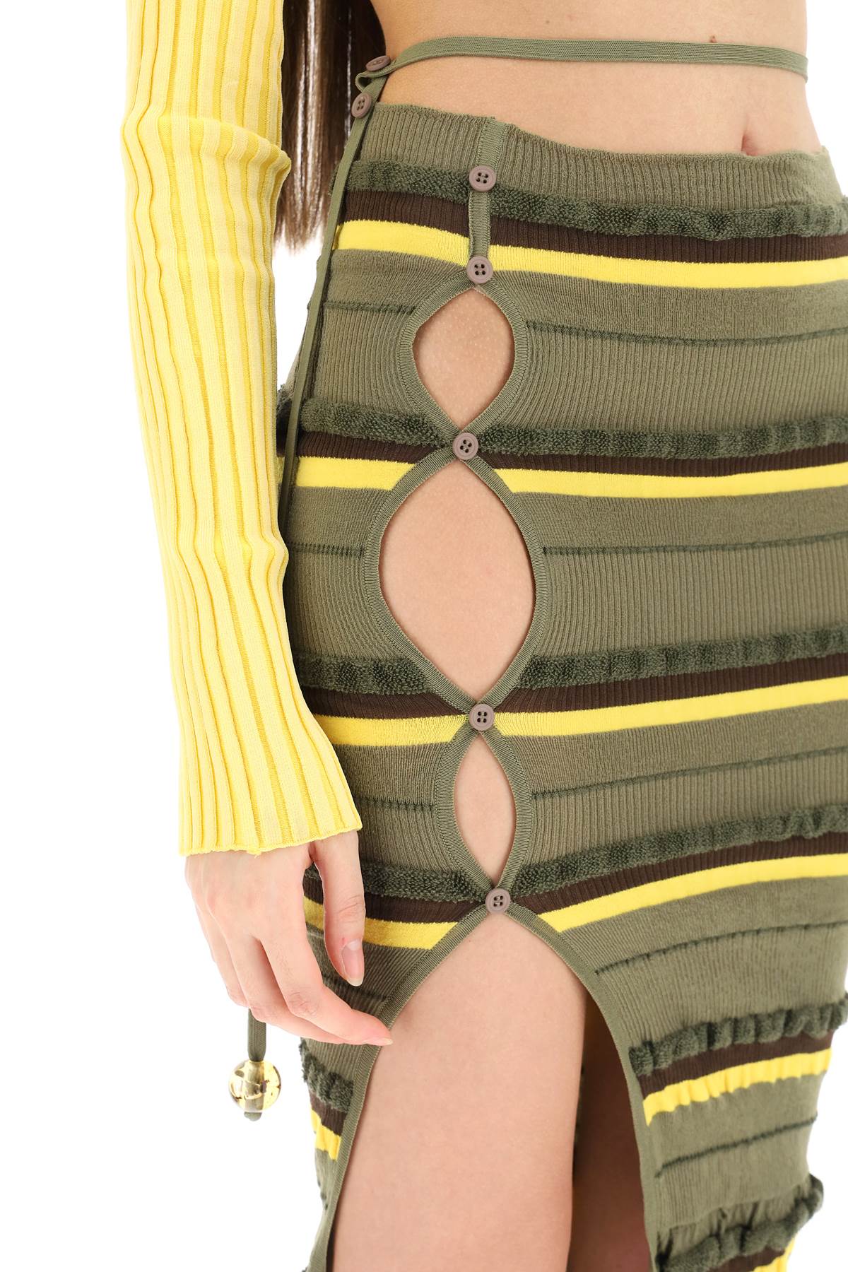 Jacquemus Jacquemus 'la maille concha' midi skirt