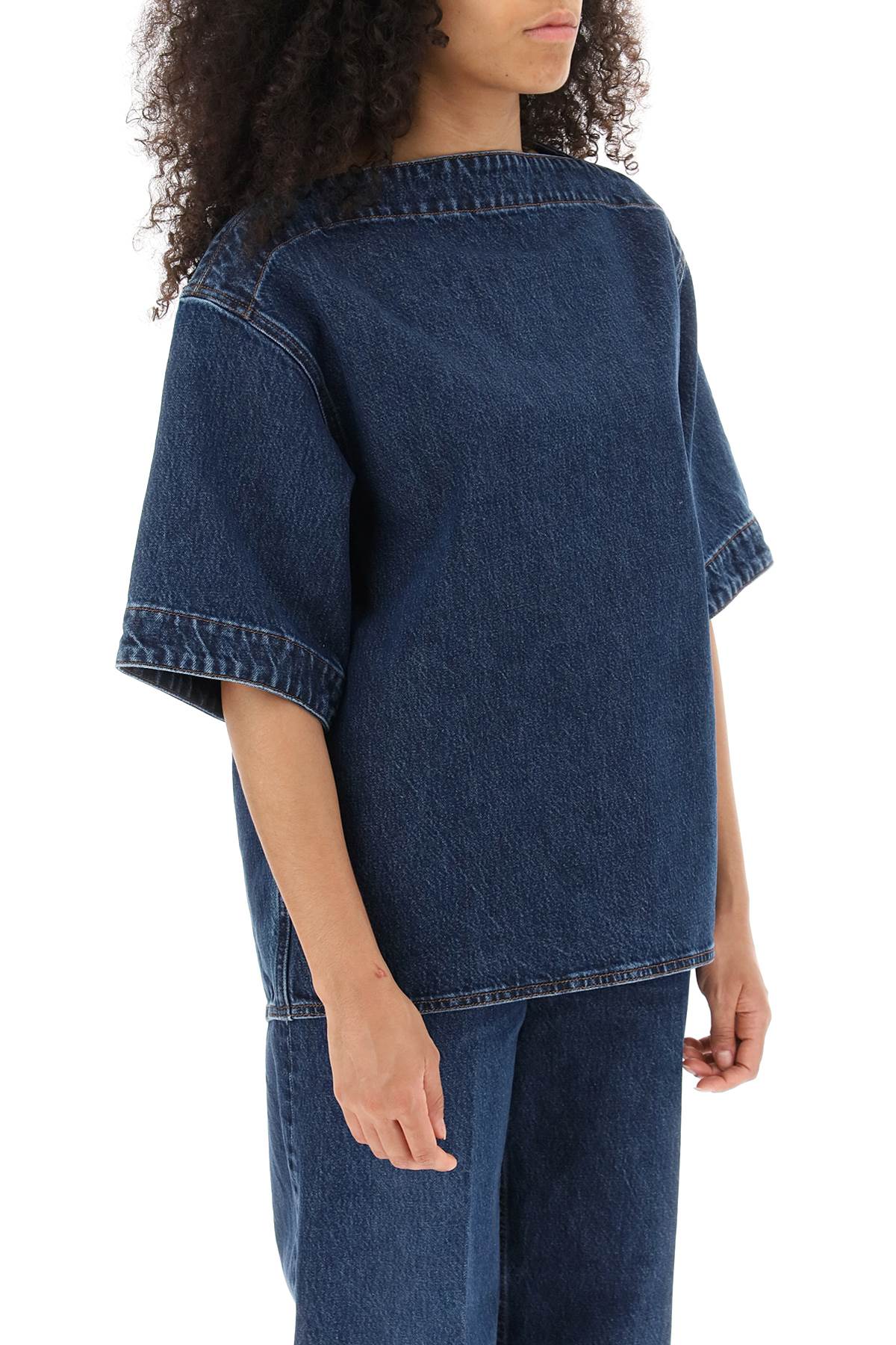 Toteme Toteme boxy denim top