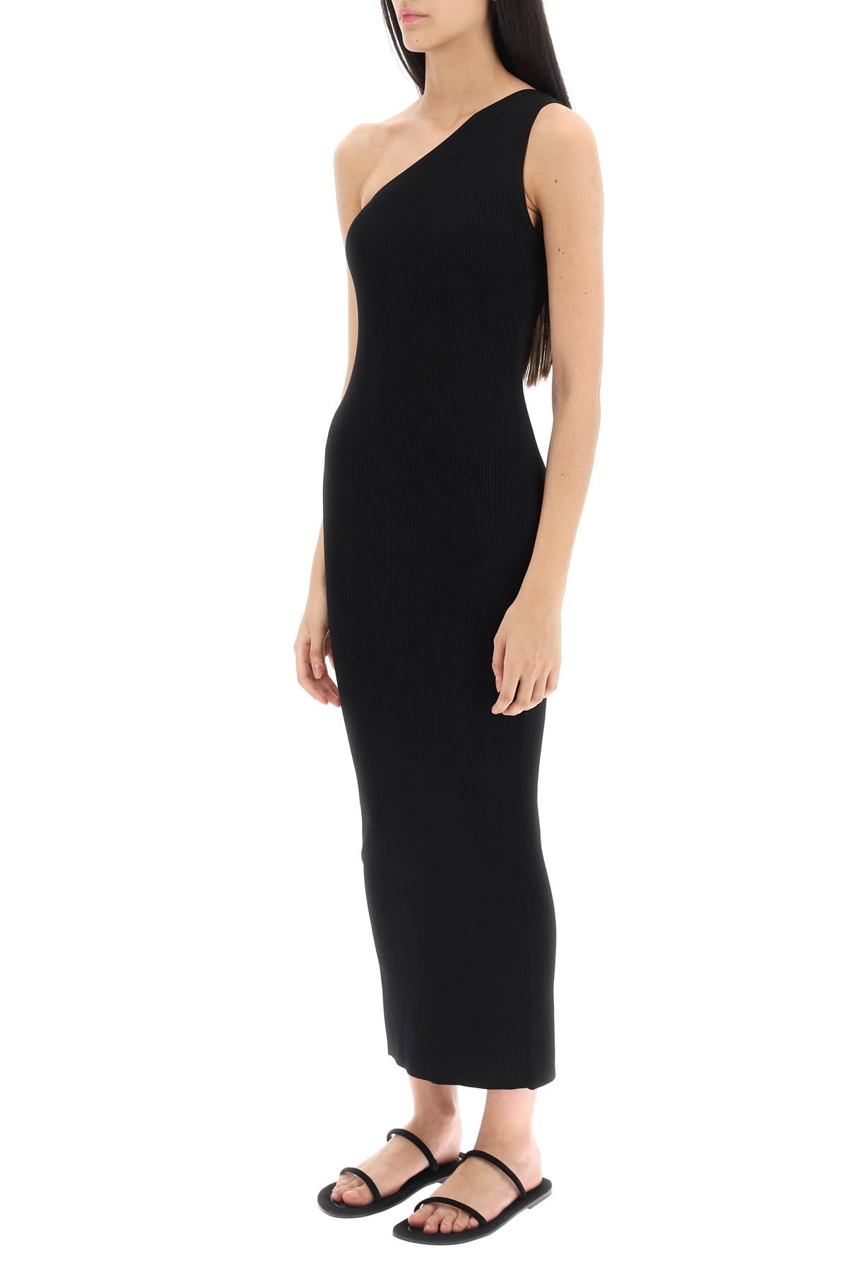 Toteme Toteme one-shoulder maxi dress in ribbed knit