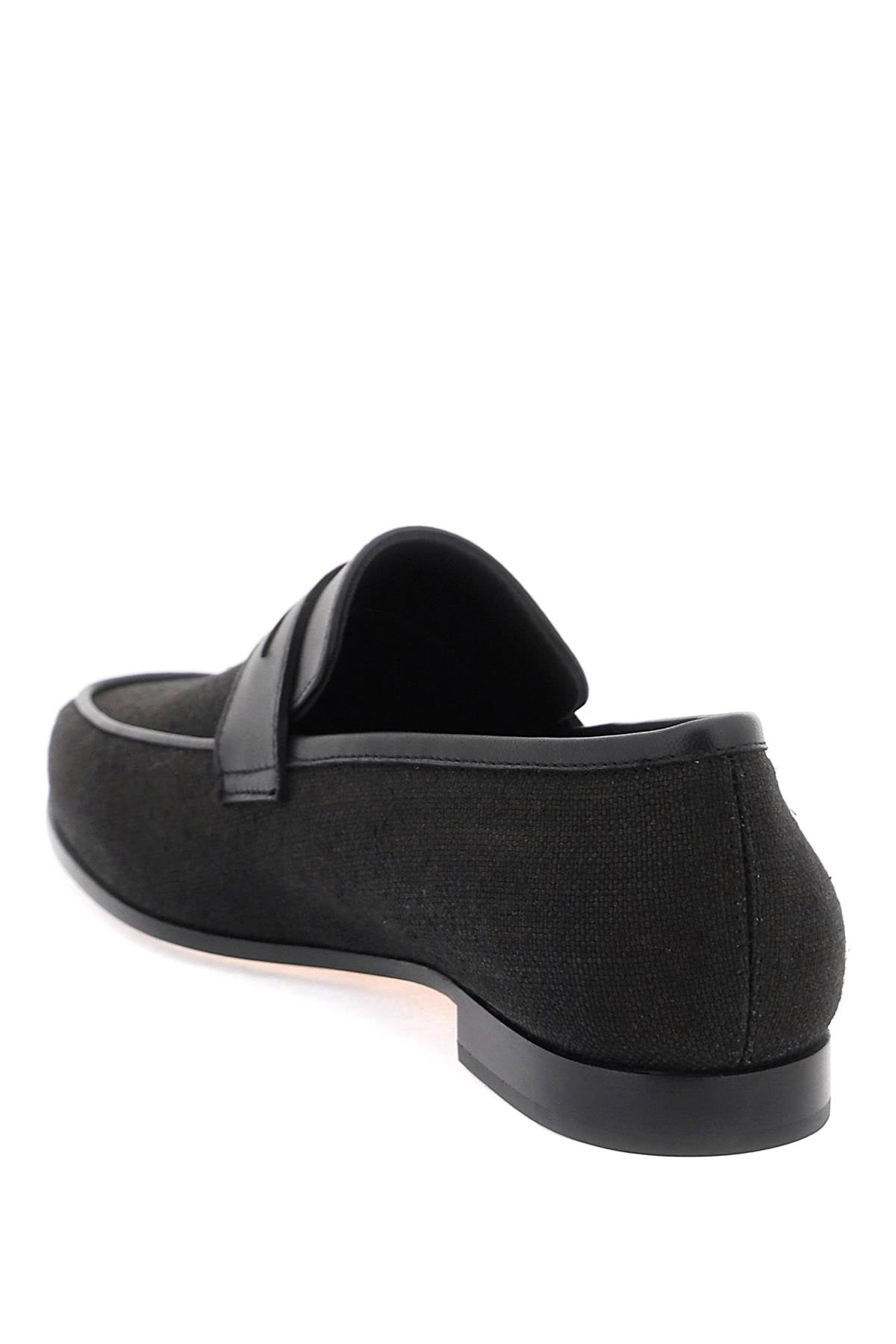 Toteme Toteme canvas penny loafers