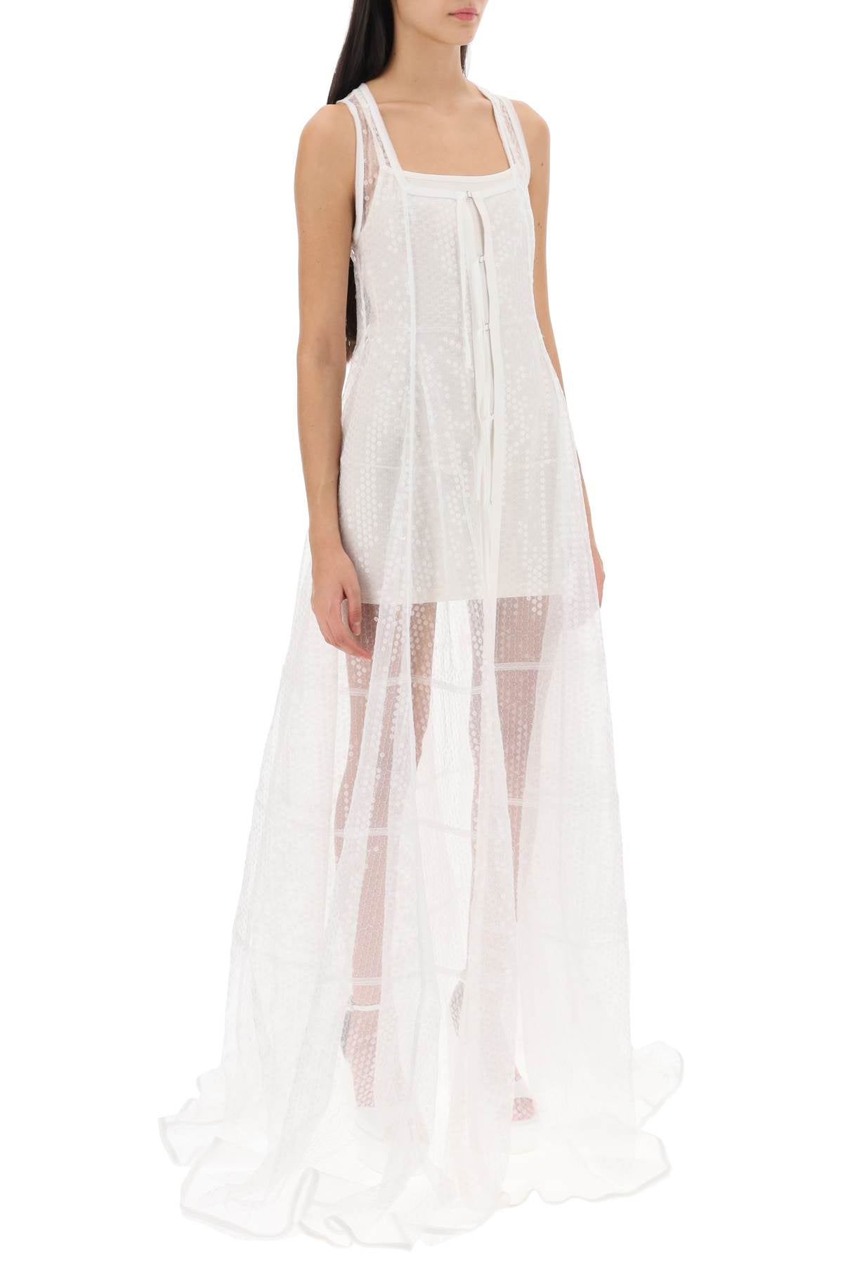 Jacquemus Jacquemus la robe dentelle maxi sequined dress