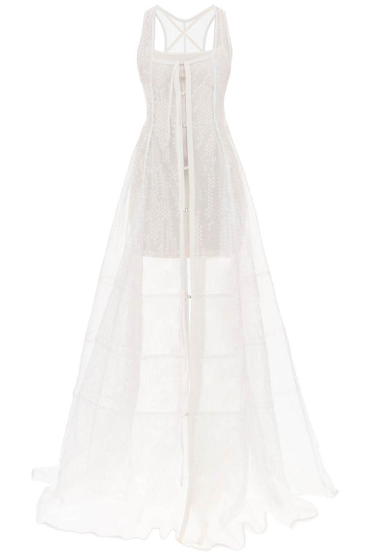 Jacquemus Jacquemus la robe dentelle maxi sequined dress