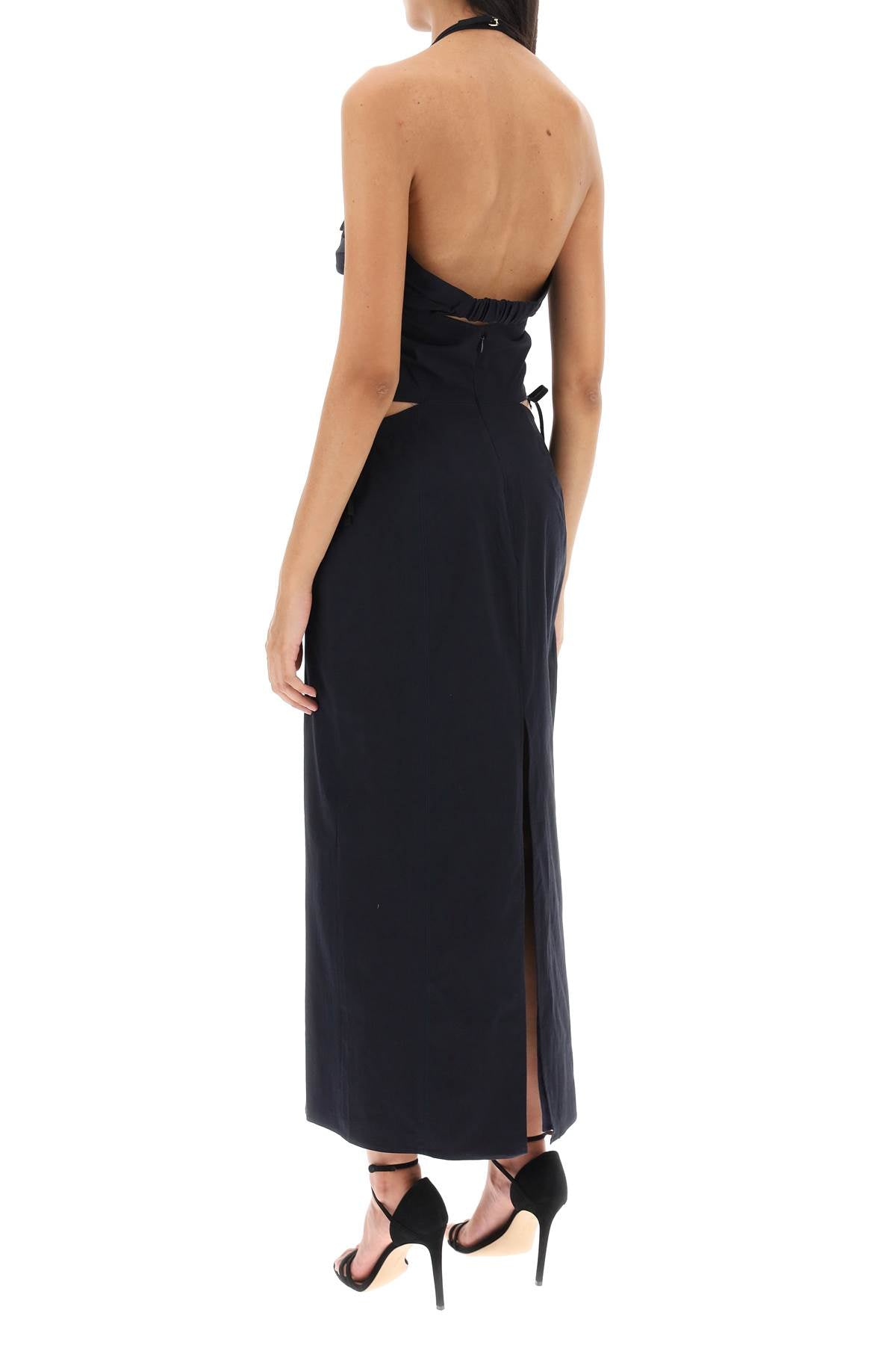 Jacquemus Jacquemus la robe ruban cut-out long dress