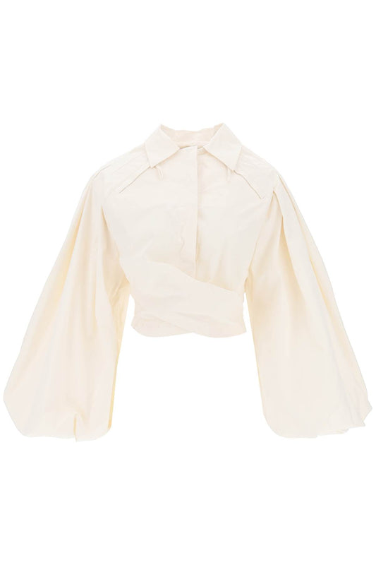 Jacquemus Jacquemus le haute bahia boule balloon-sleeve shirt