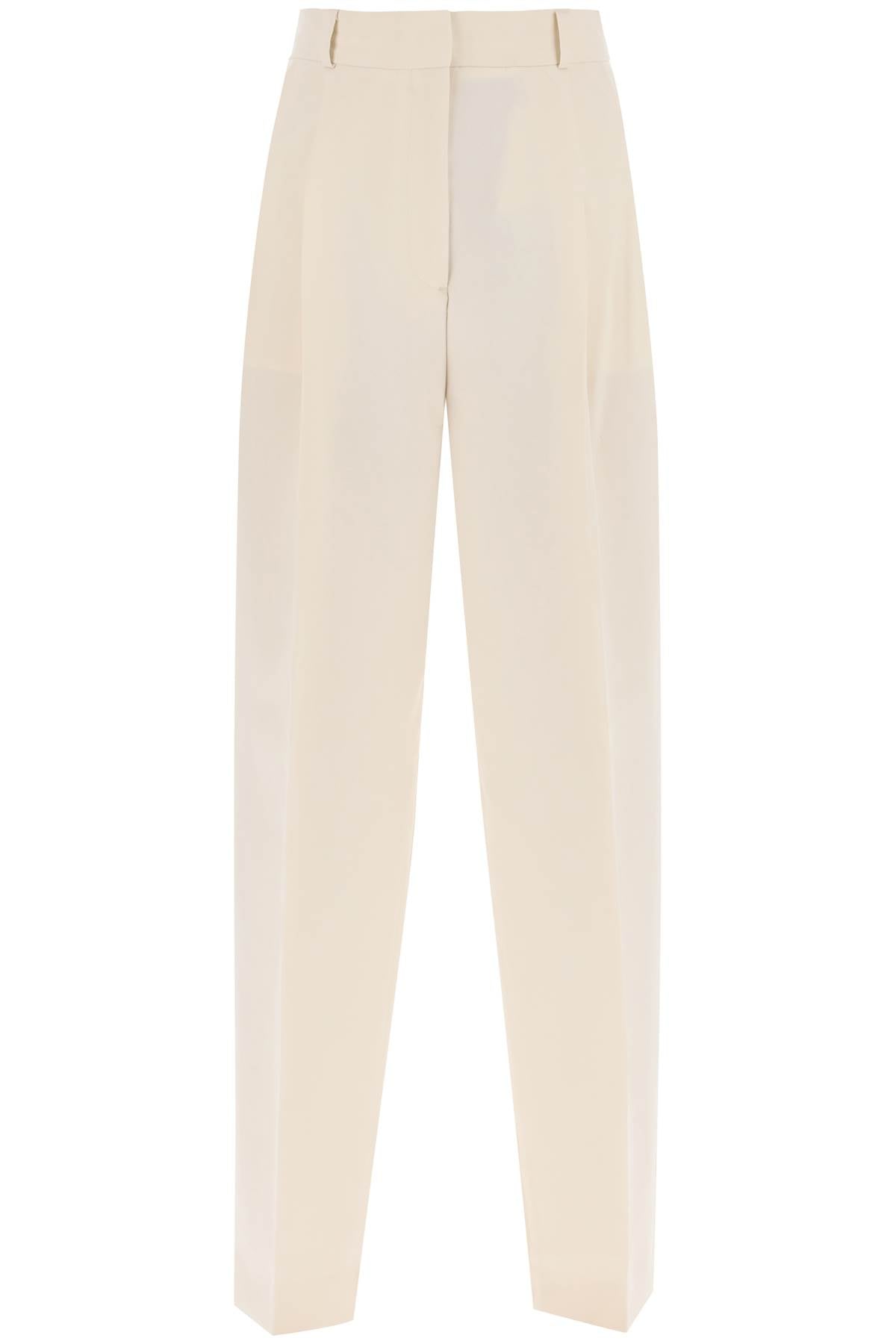 Toteme Toteme double-pleated viscose trousers