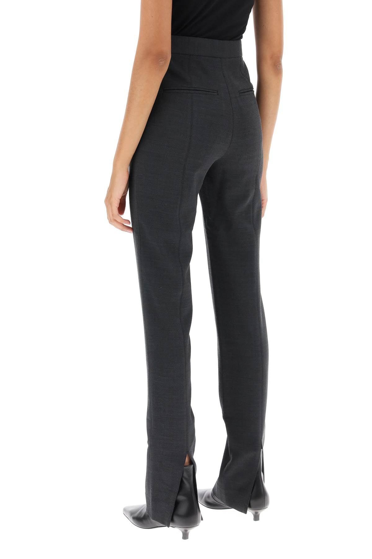 Toteme Toteme slim pants with flared cut