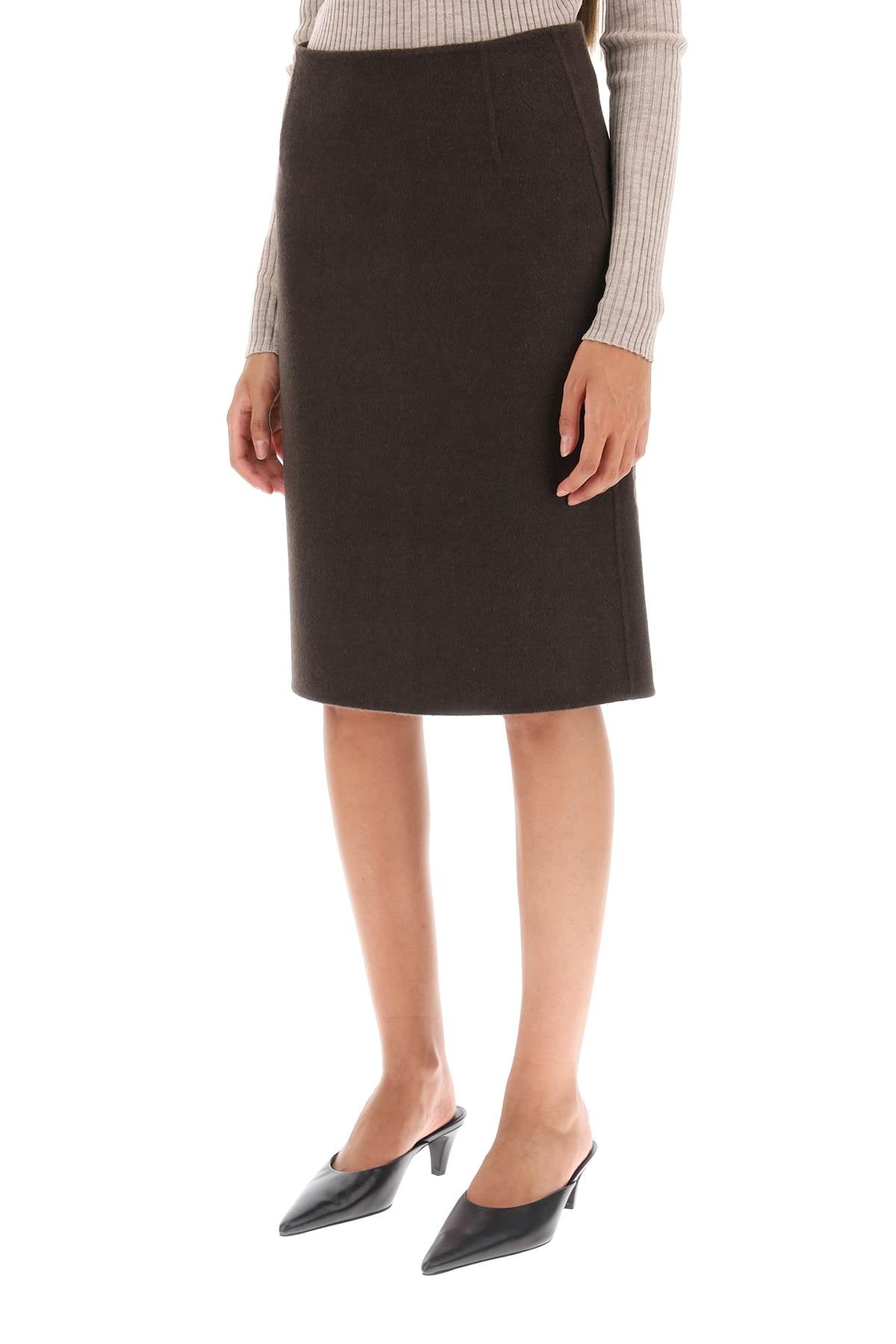 Toteme Toteme pencil skirt in double wool