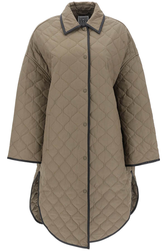 Toteme Toteme quilted cocoon coat