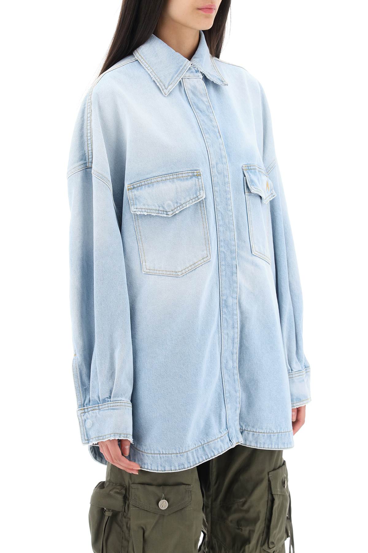 The Attico The attico oversized denim overshirt