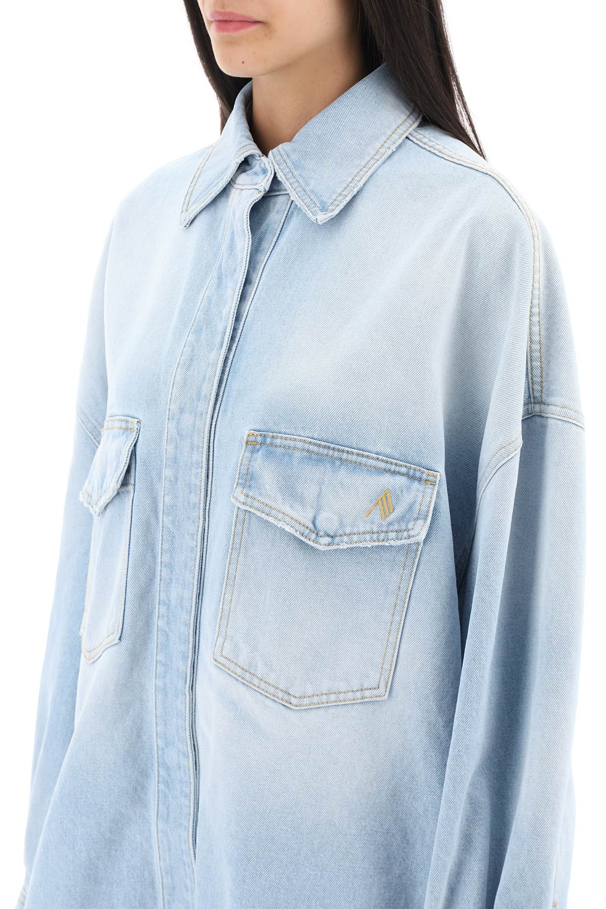 The Attico The attico oversized denim overshirt