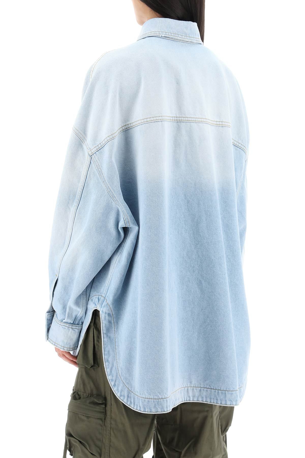 The Attico The attico oversized denim overshirt