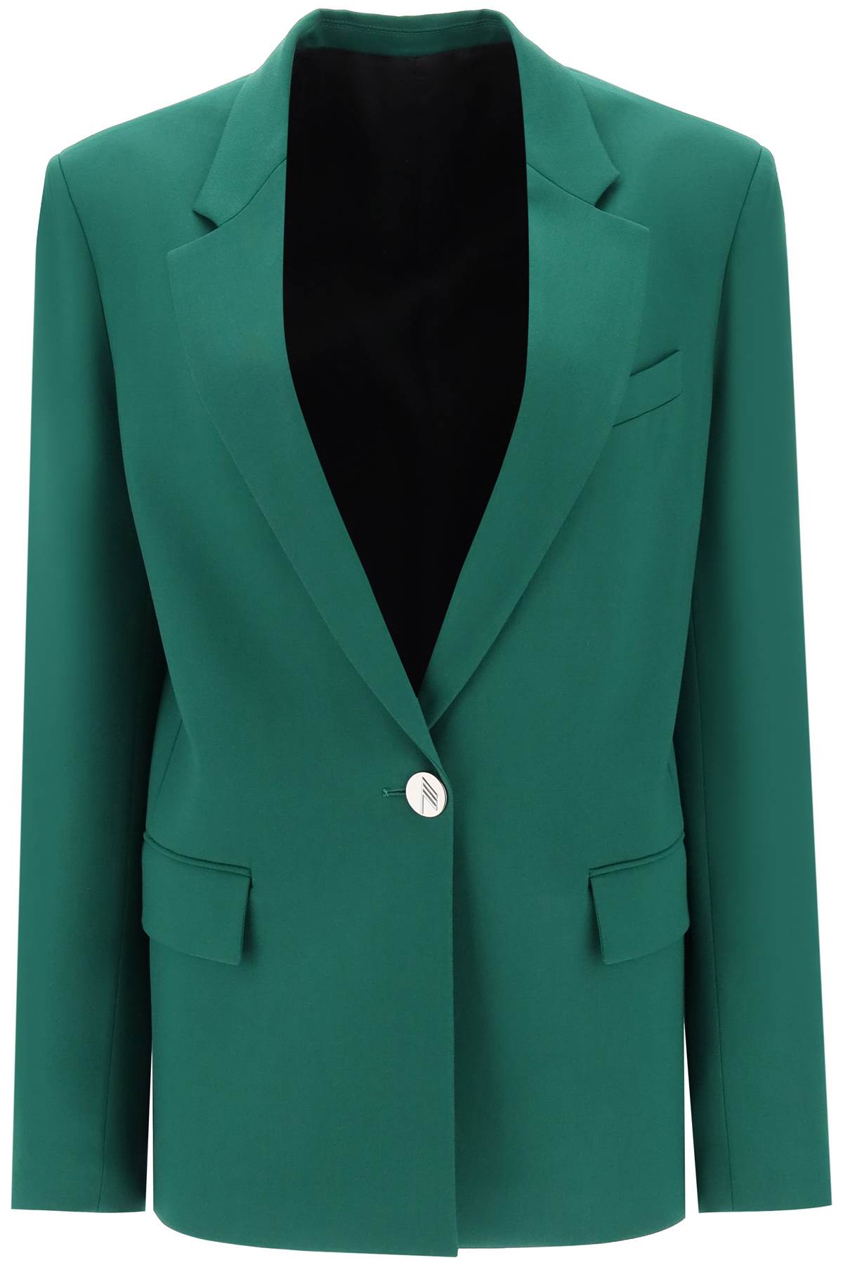 The Attico The attico stretch wool bianca blazer