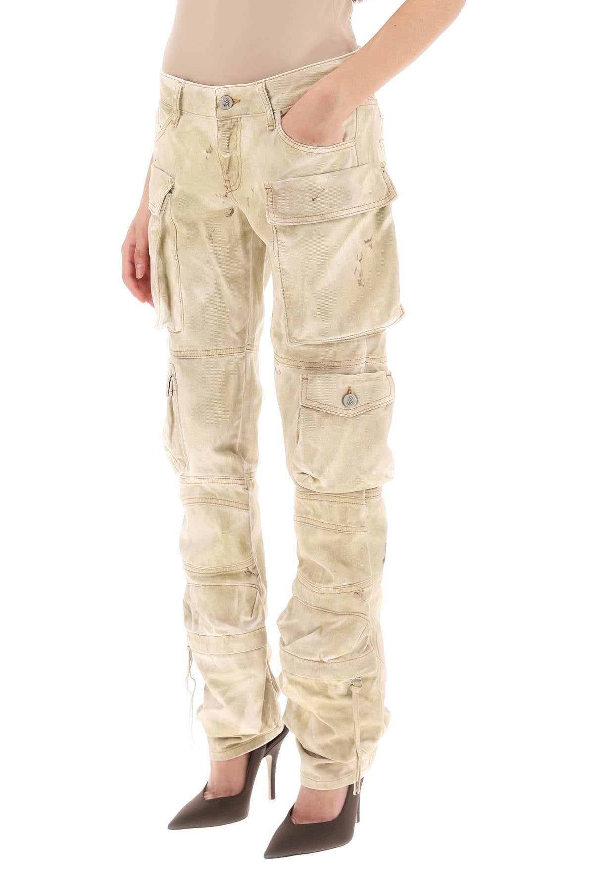 The Attico The attico 'essie' cargo pants with marble effect