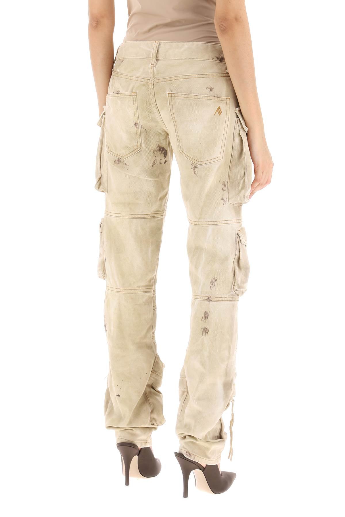 The Attico The attico 'essie' cargo pants with marble effect