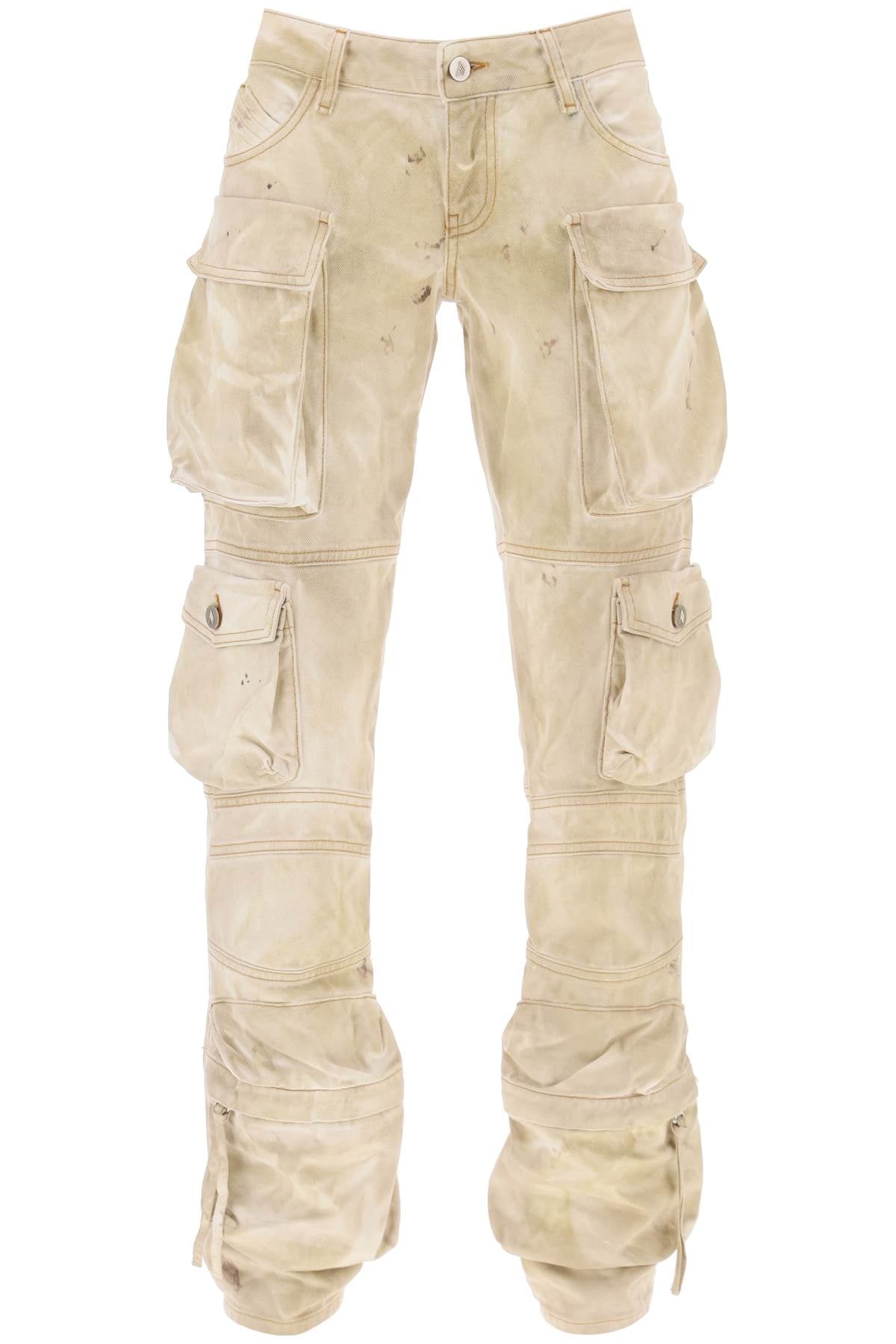 The Attico The attico 'essie' cargo pants with marble effect