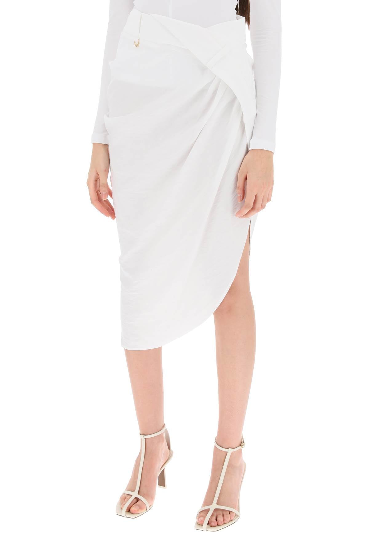 Jacquemus Jacquemus la jupe saudade asymmetric skirt