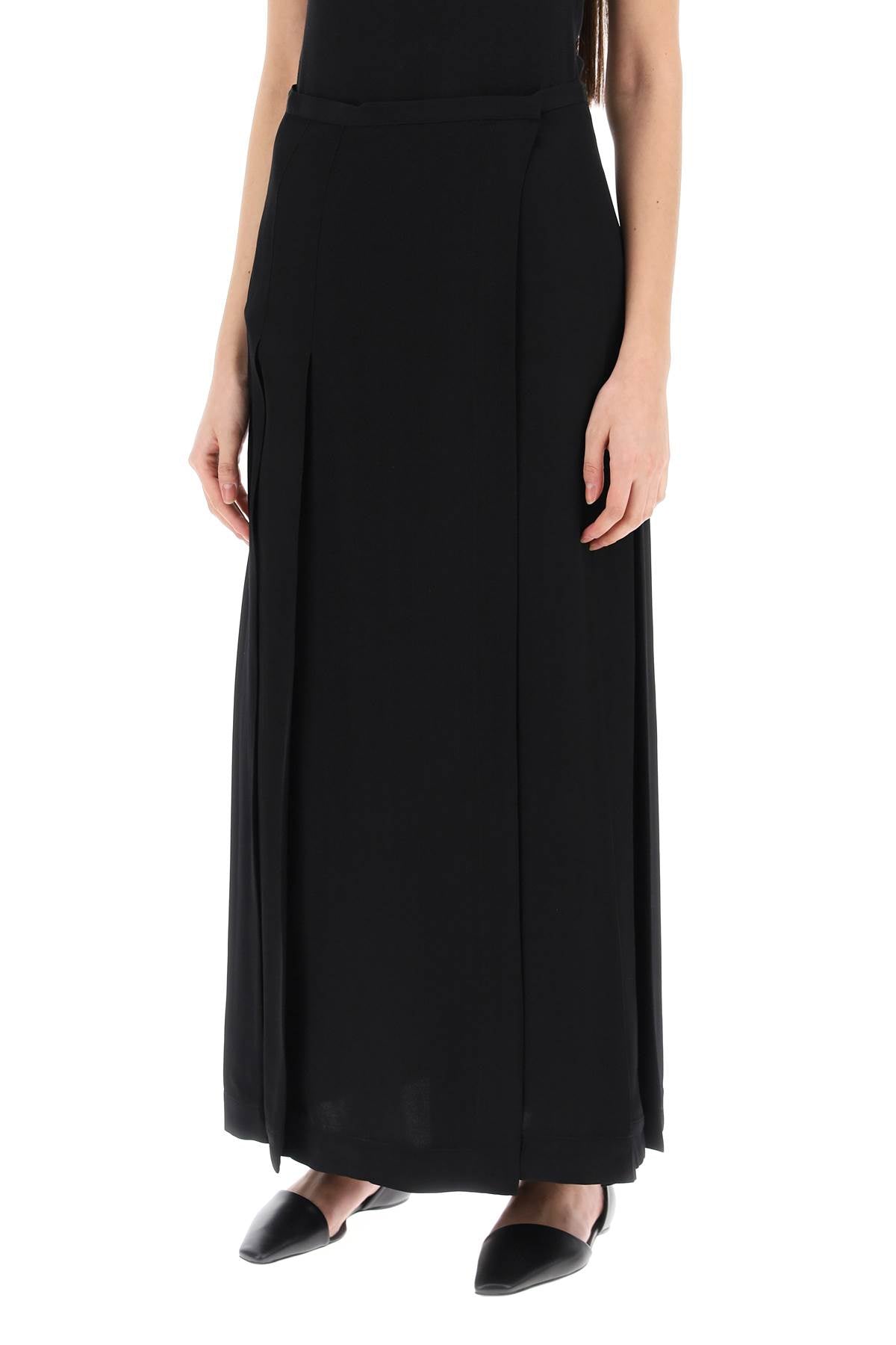 Toteme Toteme maxi wrap skirt with pockets