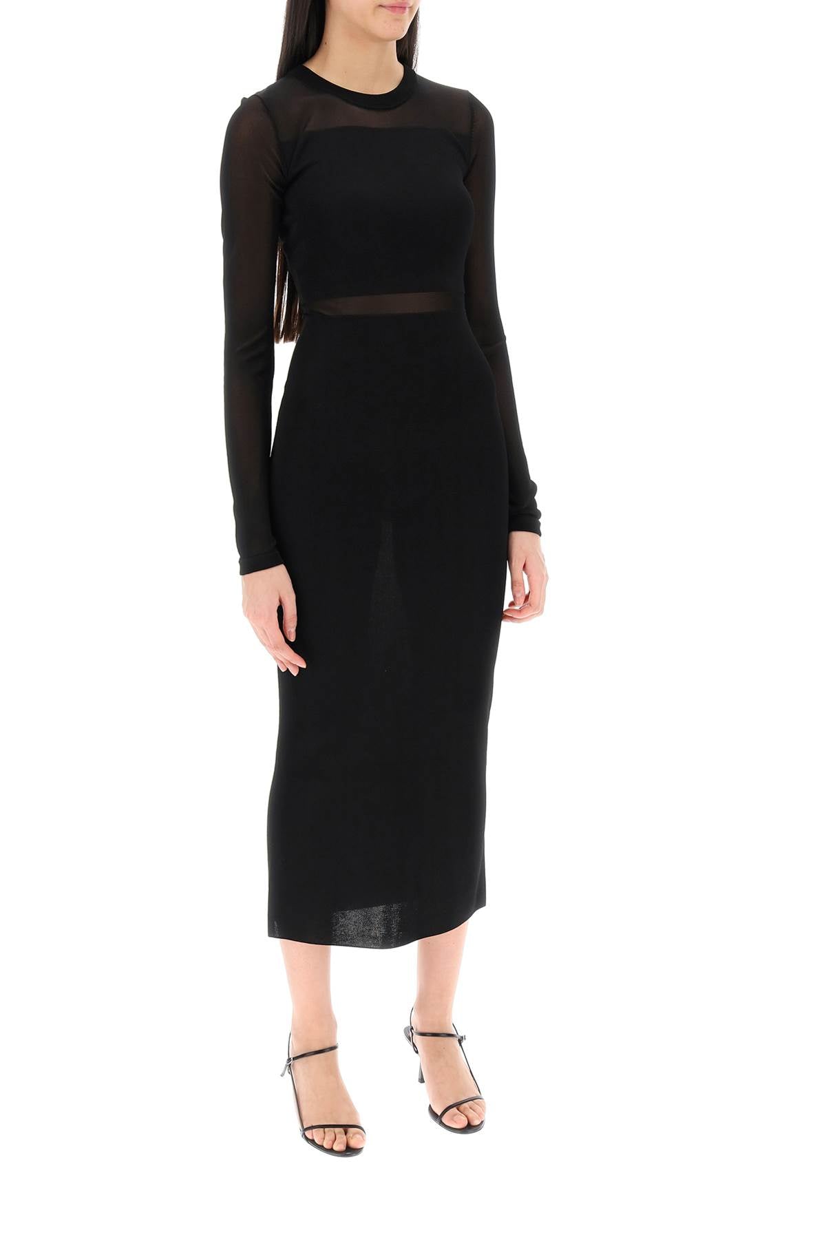 Toteme Toteme semi-sheer knitted dress