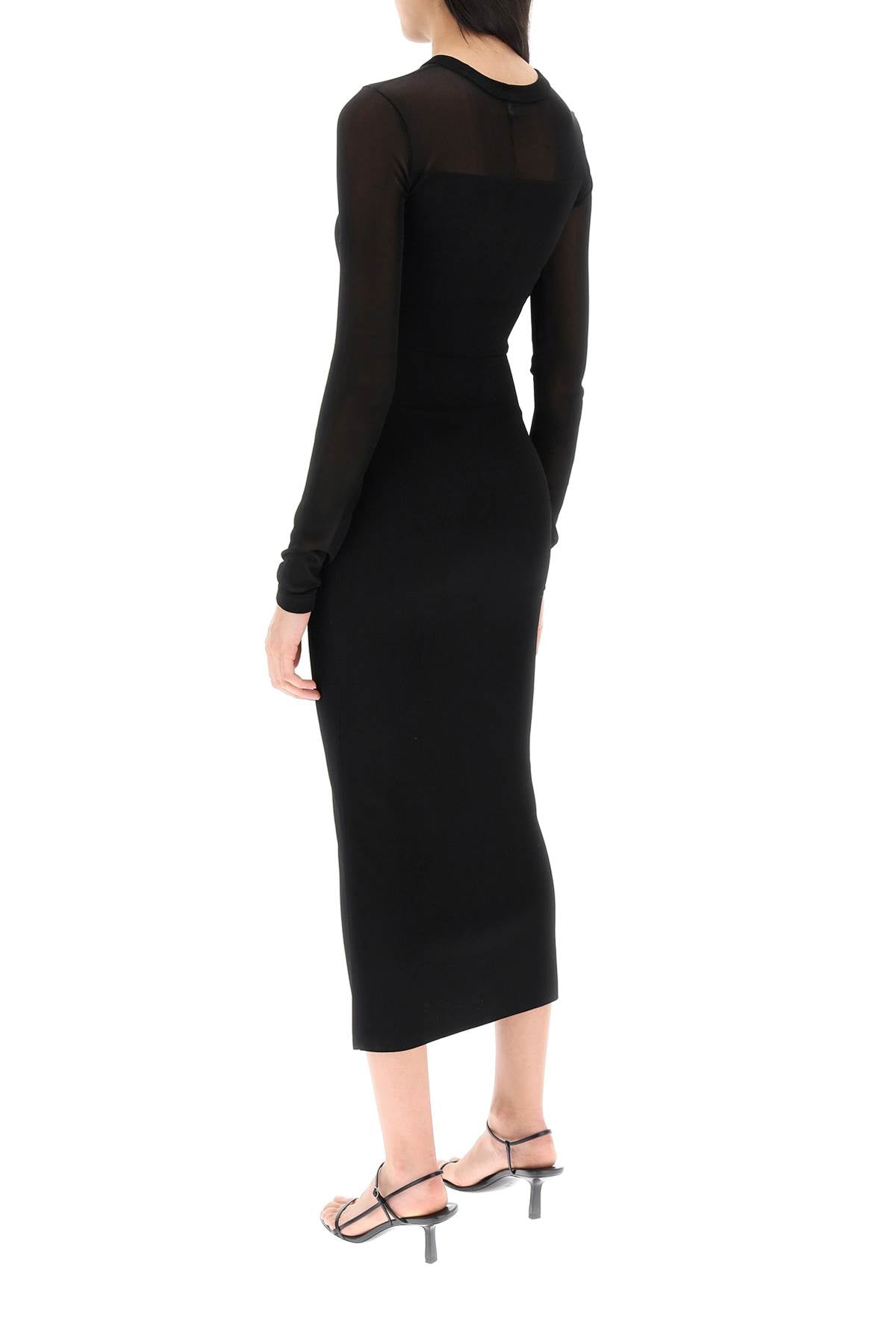 Toteme Toteme semi-sheer knitted dress