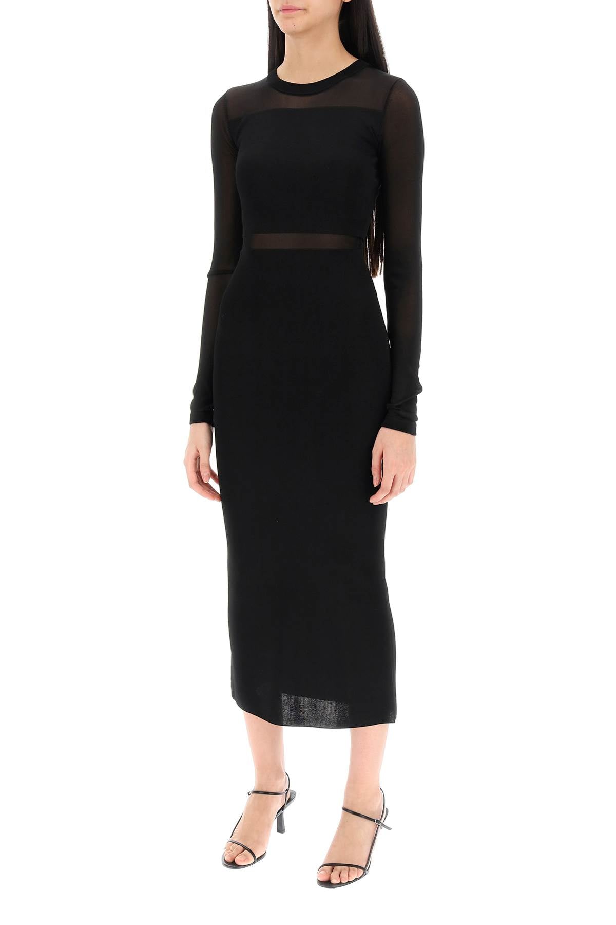 Toteme Toteme semi-sheer knitted dress