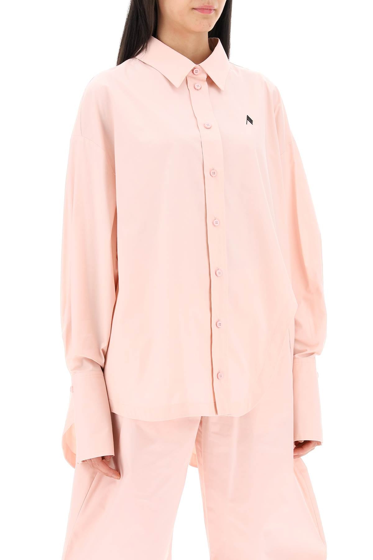 The Attico The attico diana oversized asymmetric shirt