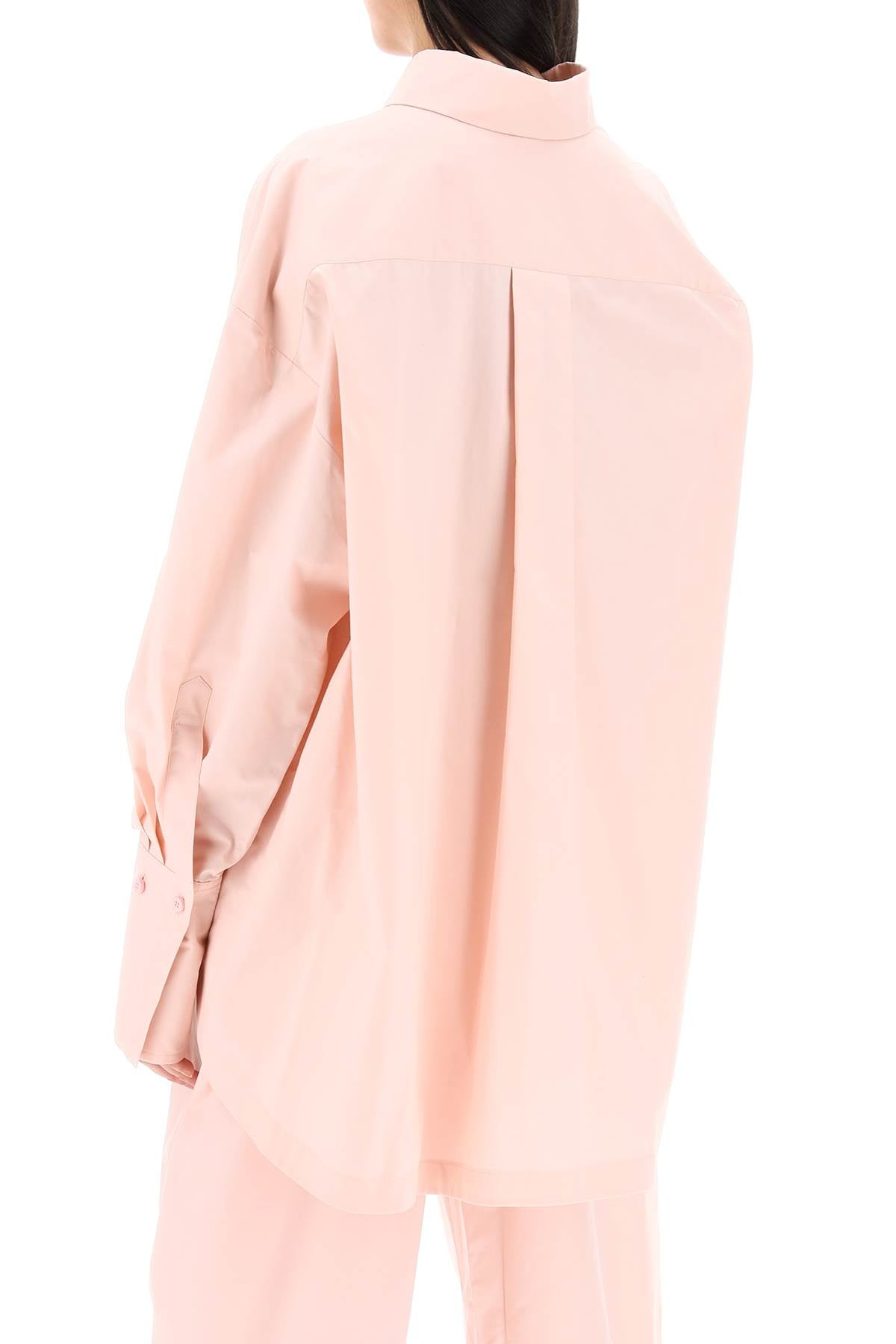 The Attico The attico diana oversized asymmetric shirt