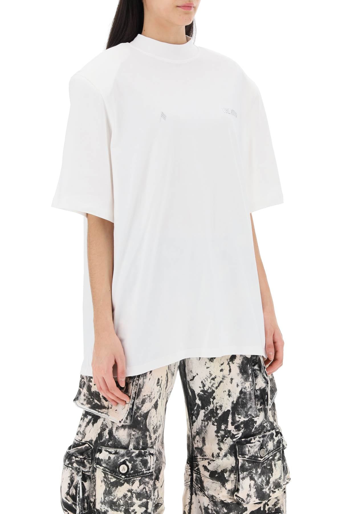 The Attico The attico kilie oversized t-shirt with padded shoulders