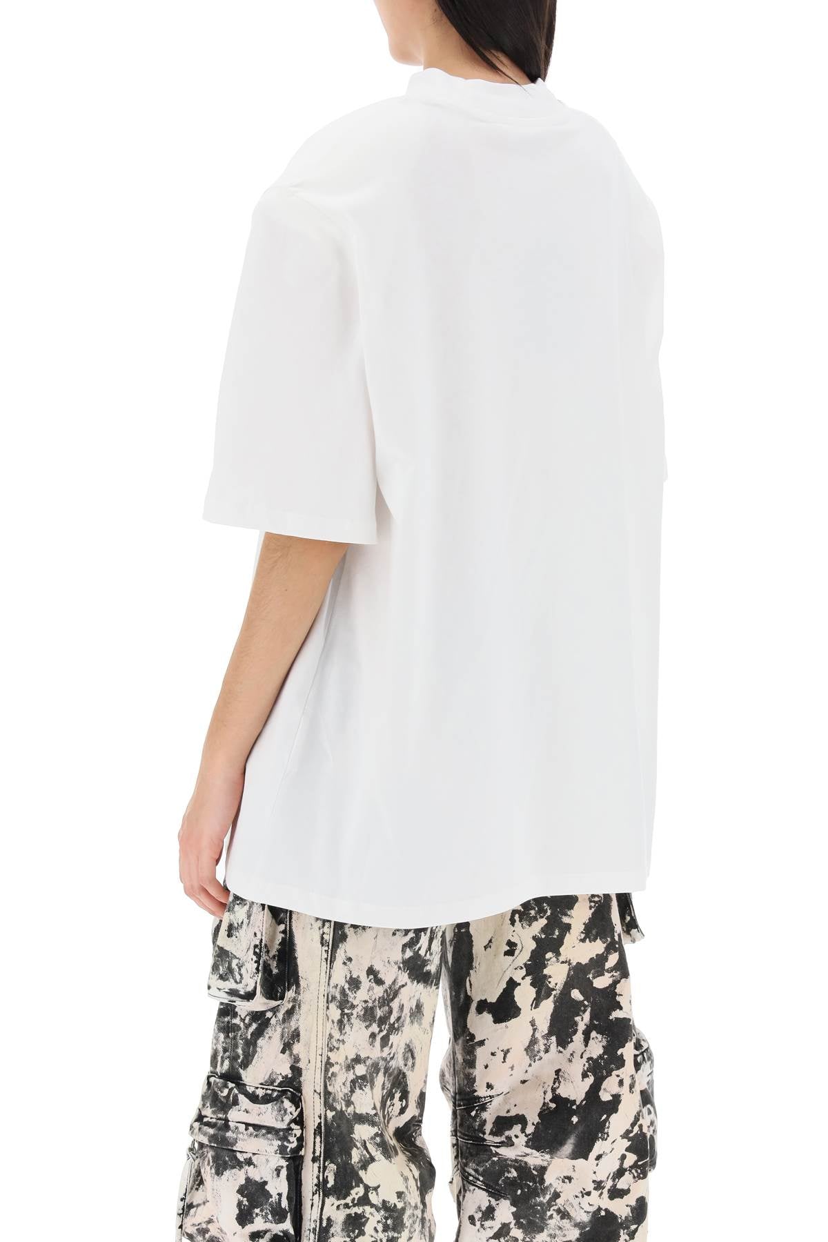 The Attico The attico kilie oversized t-shirt with padded shoulders