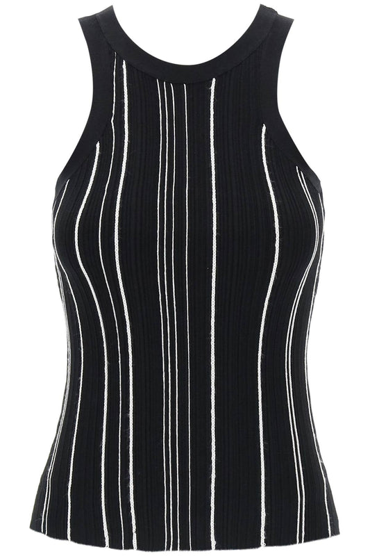 Toteme ribbed knit tank top with spaghetti