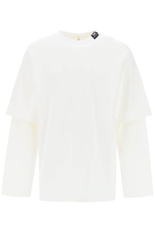 Oamc Oamc long-sleeved layered t-shirt