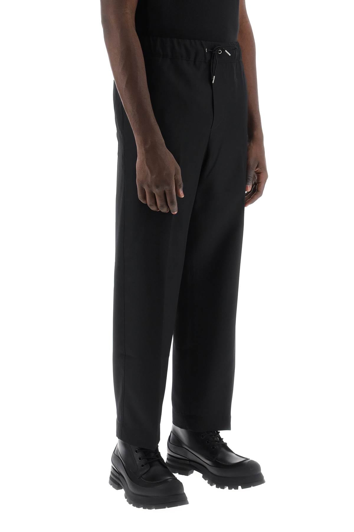 Oamc pants with elasticated waistband