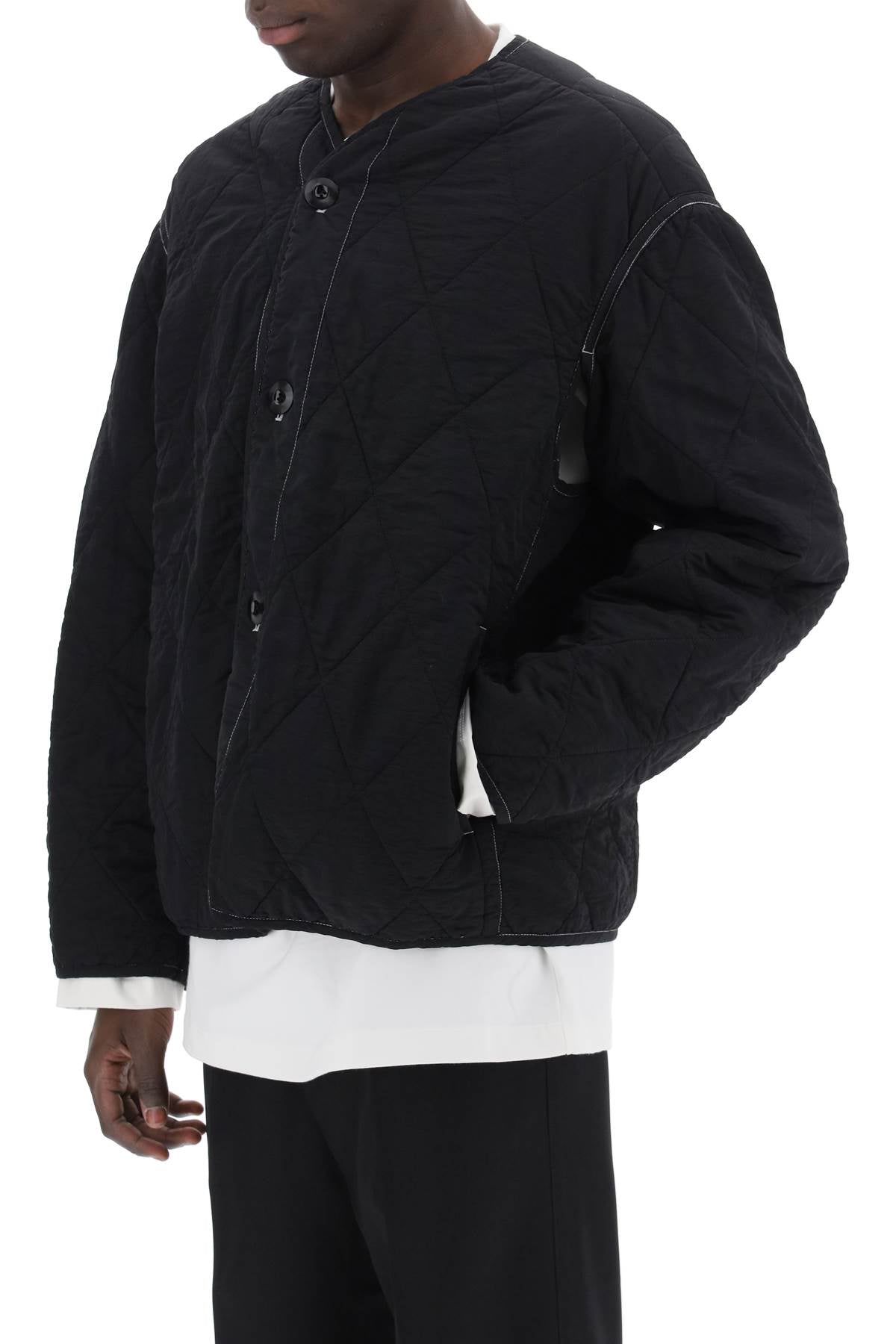 Oamc Oamc combat liner quilted jacket