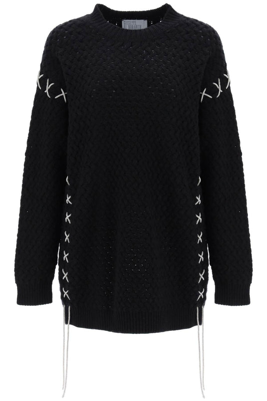 Giuseppe Di Morabito Giuseppe di morabito knitted mini dress with rhinestone-studded tubular