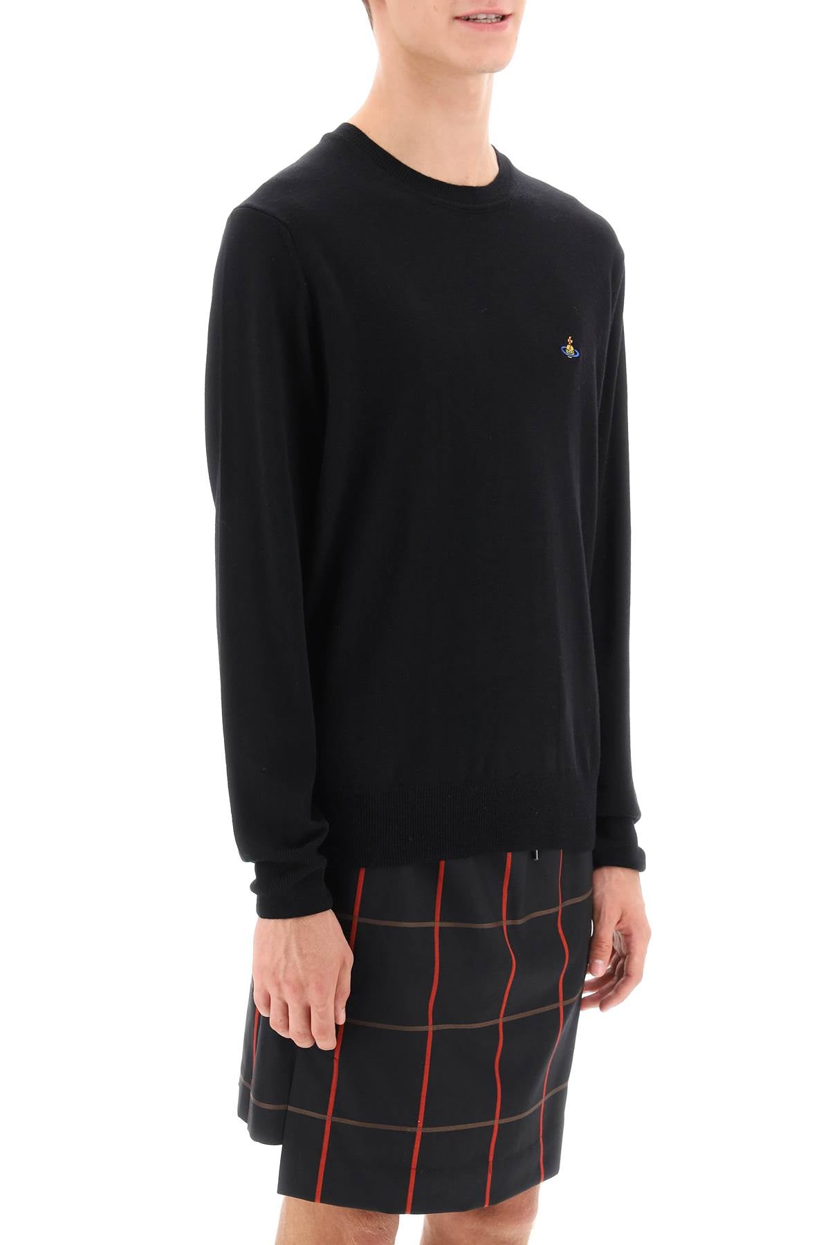 Vivienne Westwood Vivienne westwood orb-embroidered crew-neck sweater