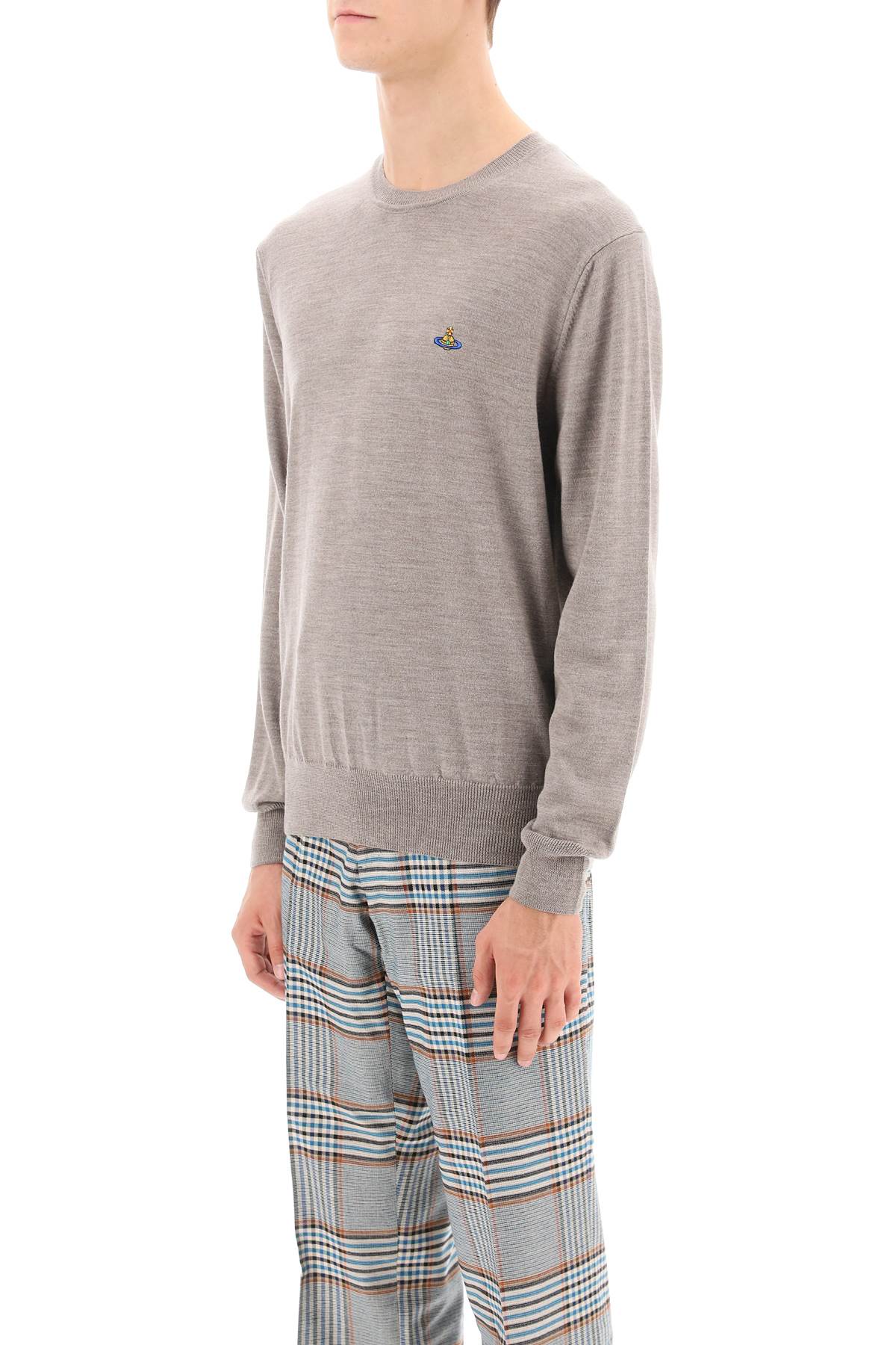 Vivienne Westwood Vivienne westwood orb-embroidered crew-neck sweater