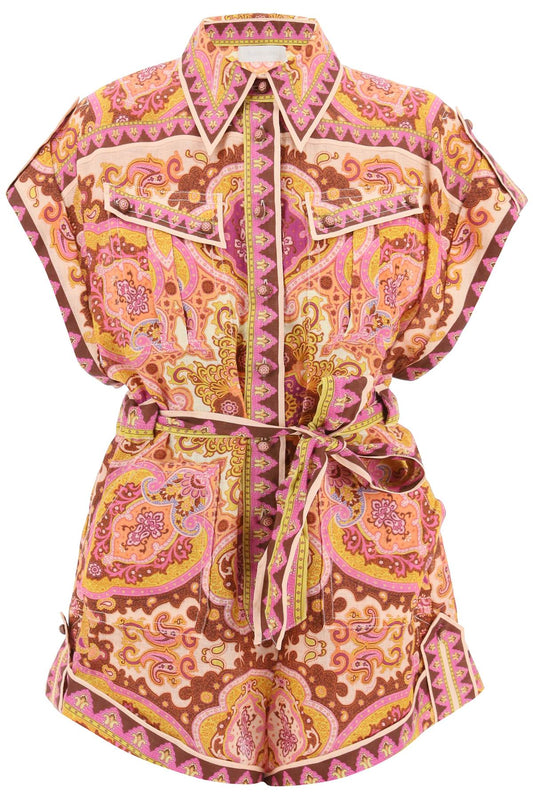 Zimmermann Zimmermann 'halcyon' playsuit with paisley pattern