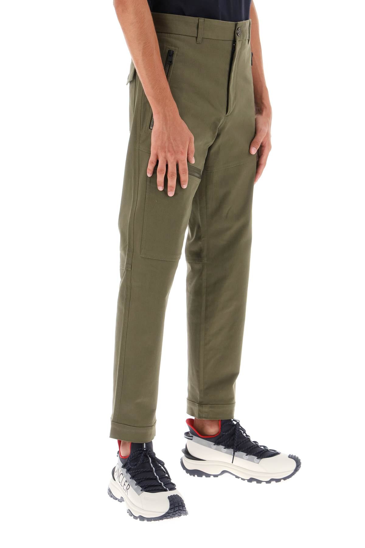 Moncler Moncler basic stretch cotton pants