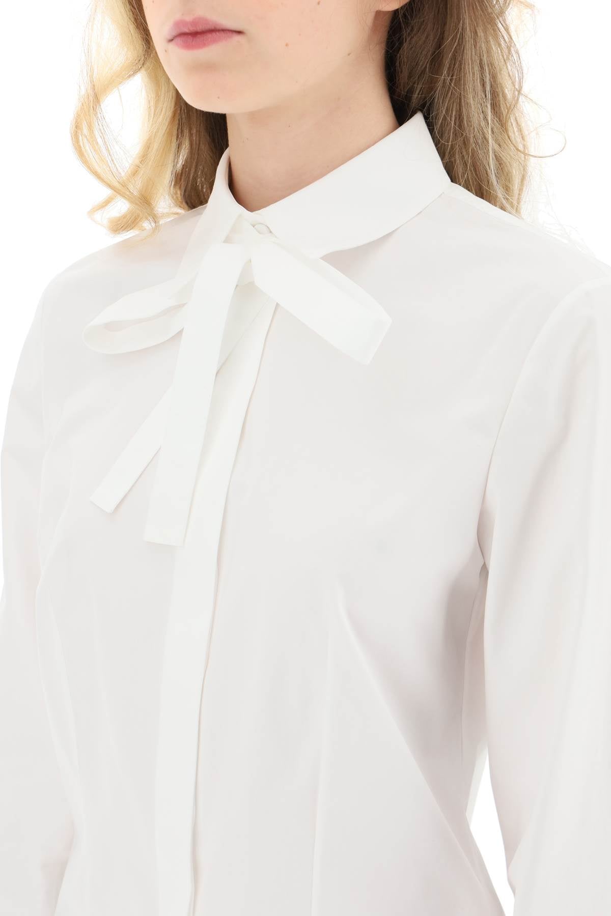 Valentino Valentino poplin shirt with lavalliére tie