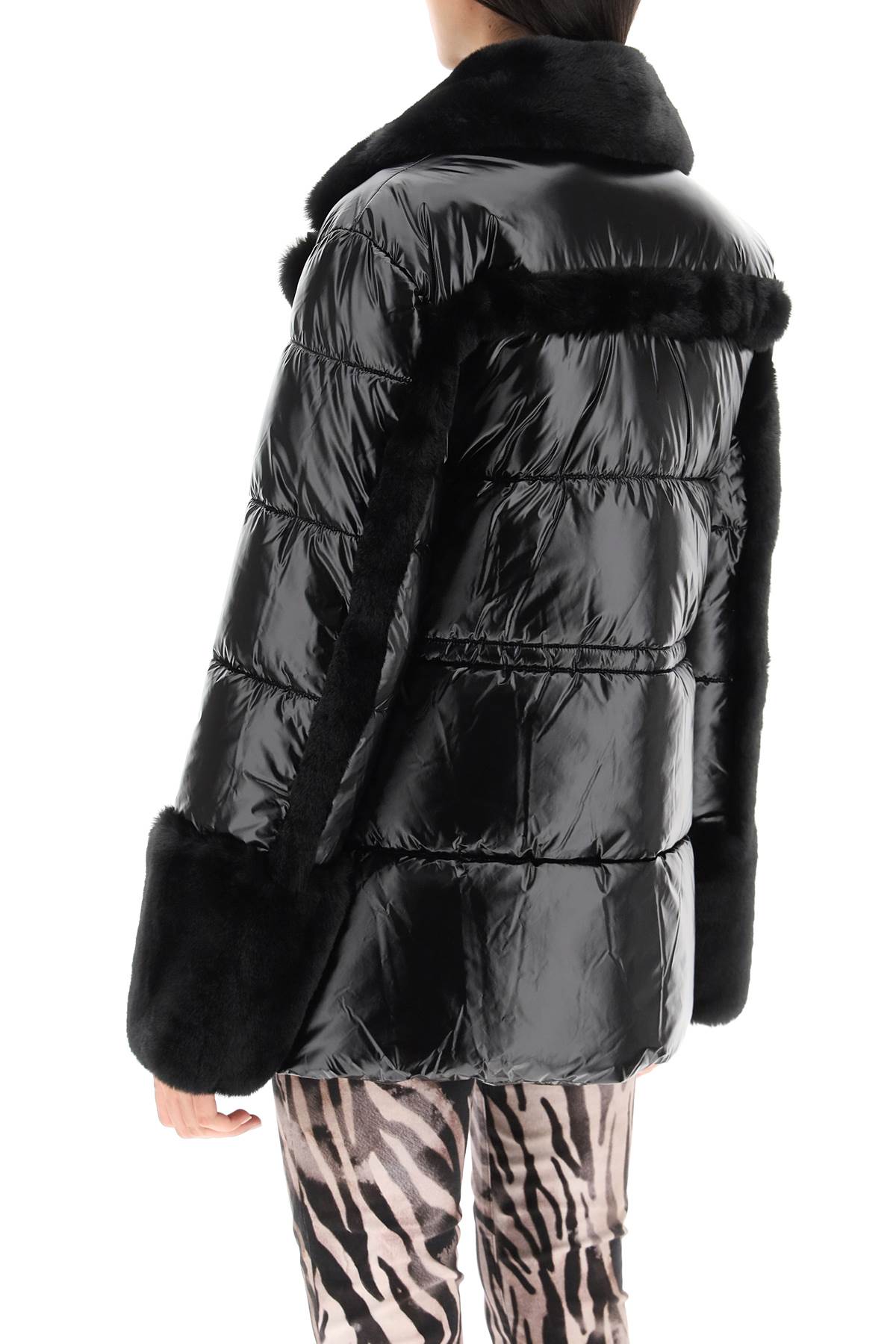 Marciano By Guess Marciano by guess puffer jacket with faux fur details