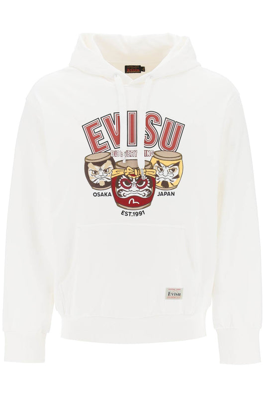 Evisu Evisu hoodie with embroidery and print