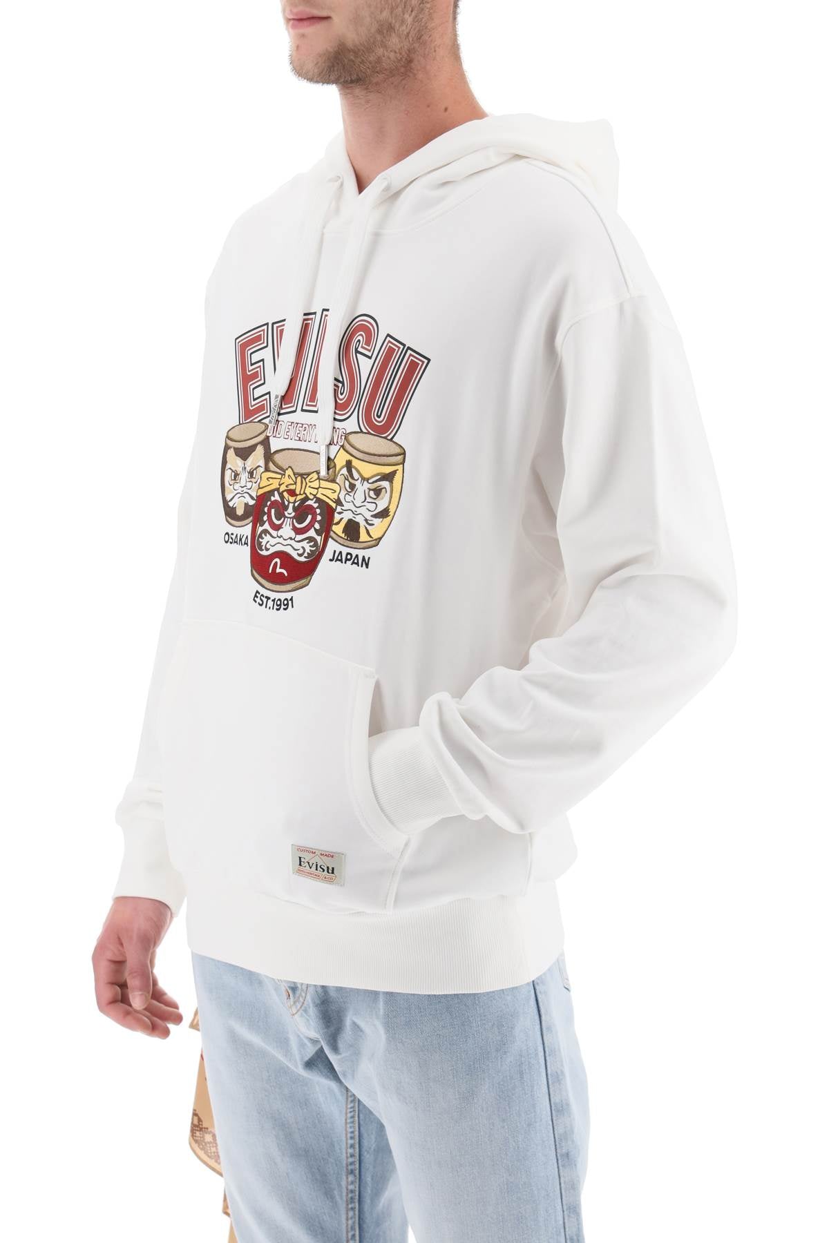 Evisu Evisu hoodie with embroidery and print