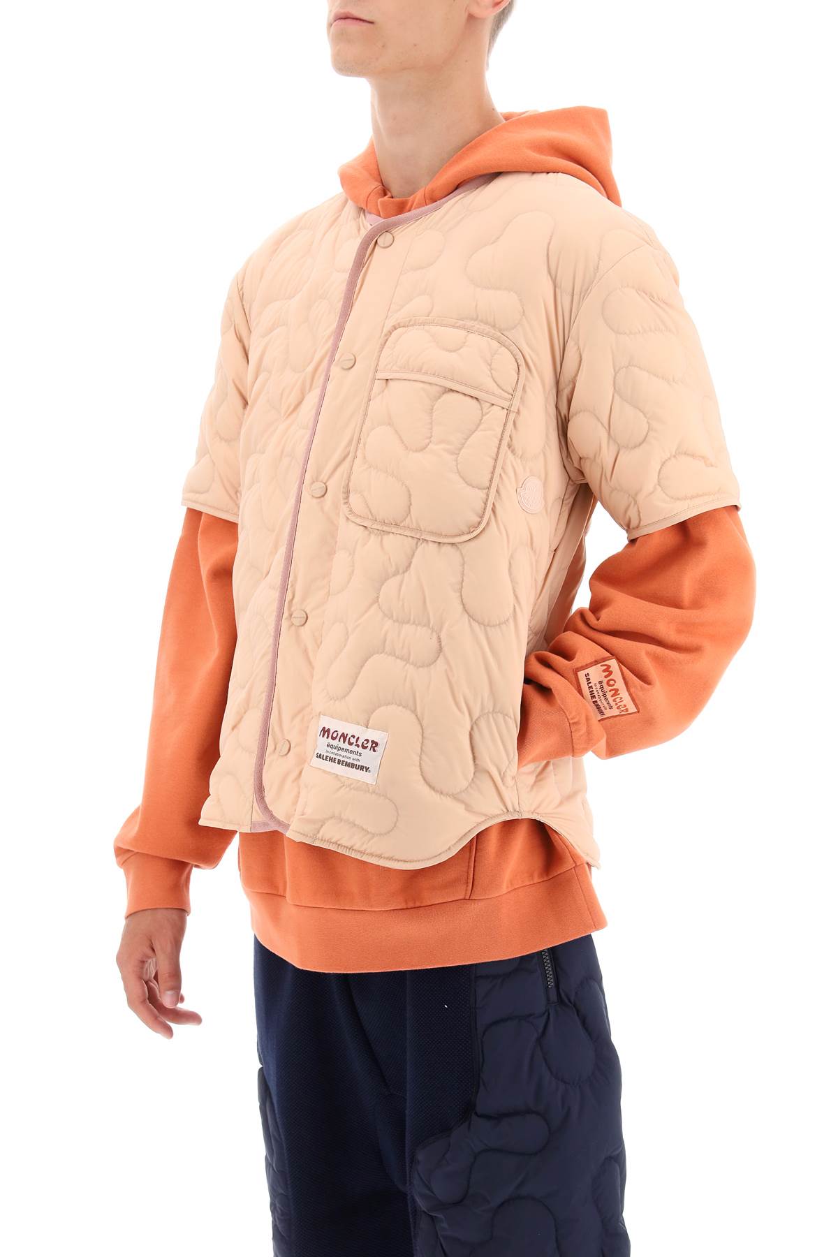 Moncler X SALEHE BEMBURY Moncler x salehe bembury short-sleeved quilted jacket