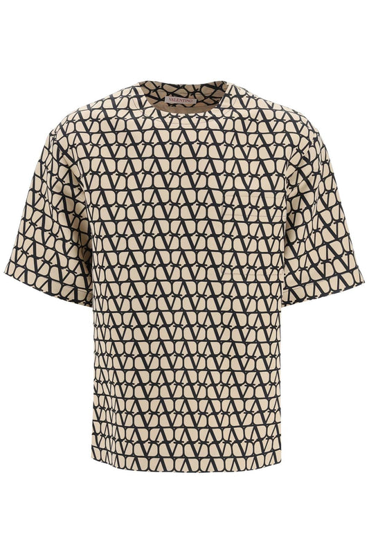 Valentino Valentino silk faille t-shirt