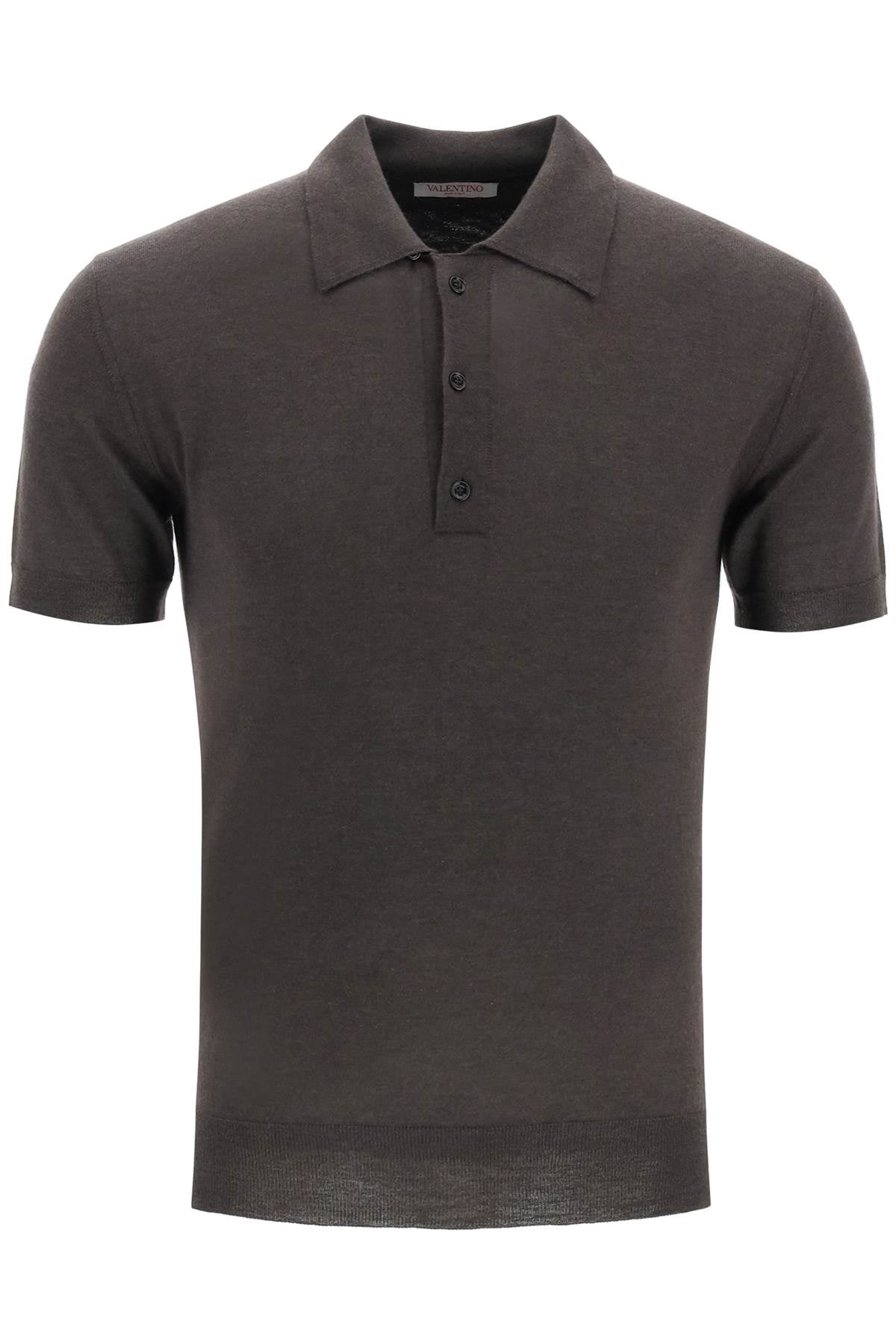 Valentino Valentino cashmere and silk knit polo shirt