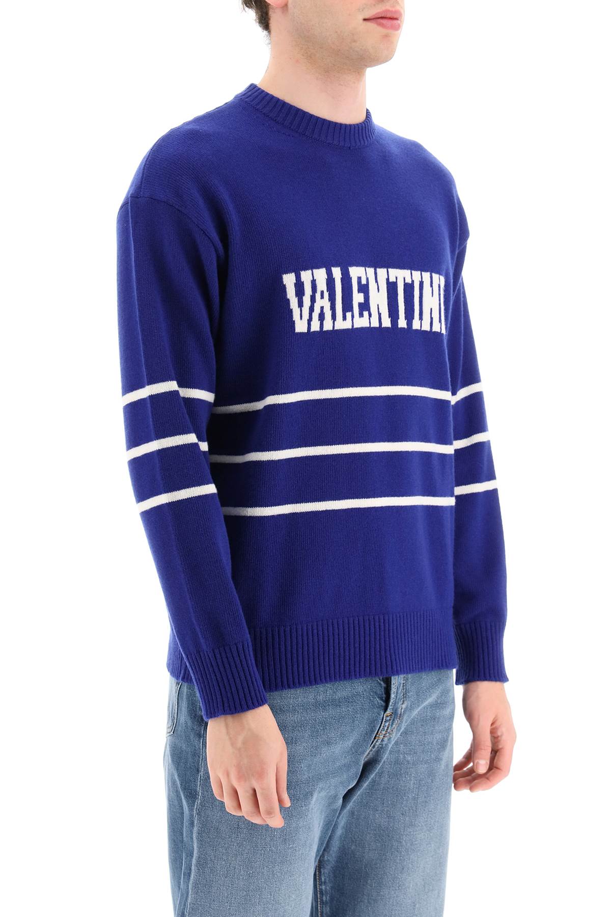 Valentino Valentino pullover with jacquard lettering logo