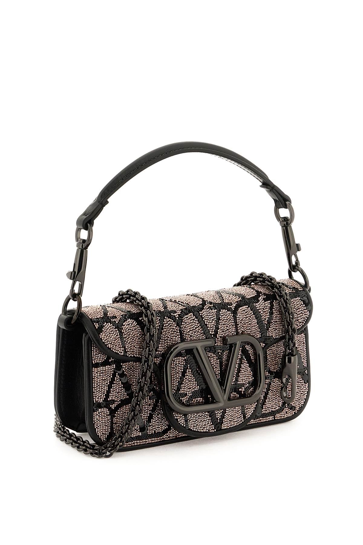 Valentino GARAVANI Valentino garavani 'locò' small shoulder bag with toile iconographe embroidery