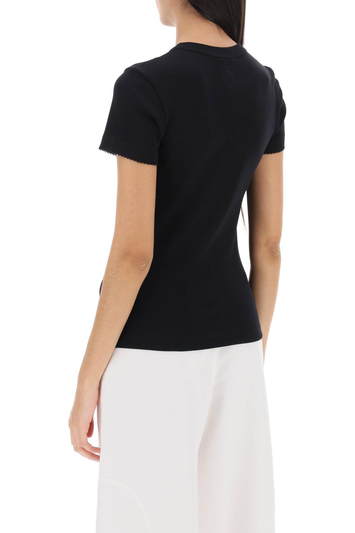 Saks Potts Saks potts uma t-shirt with picot details