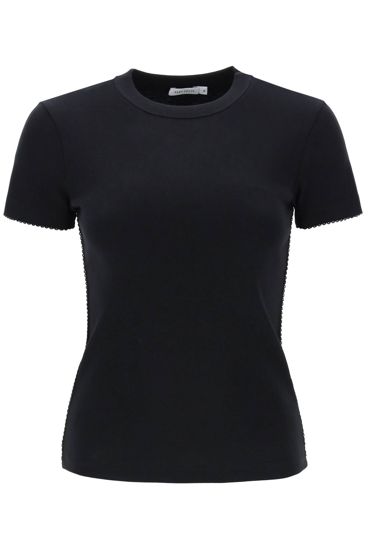 Saks Potts Saks potts uma t-shirt with picot details